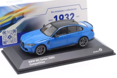 Solido BMW M3 Sedan (G80) Competition 2023 Santorini blue 1/43