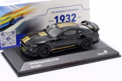 Solido FORD SHELBY MUSTANG GT500 Fast Track 2020 Black/Gold stripes