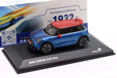 Solido MINI COOPER JCW (F56) 2023 Iceland blue metallic/red 1/43