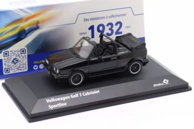 Solido VOLKSWAGEN Golf I Cabriolet Sportline 1992 Black 1/43