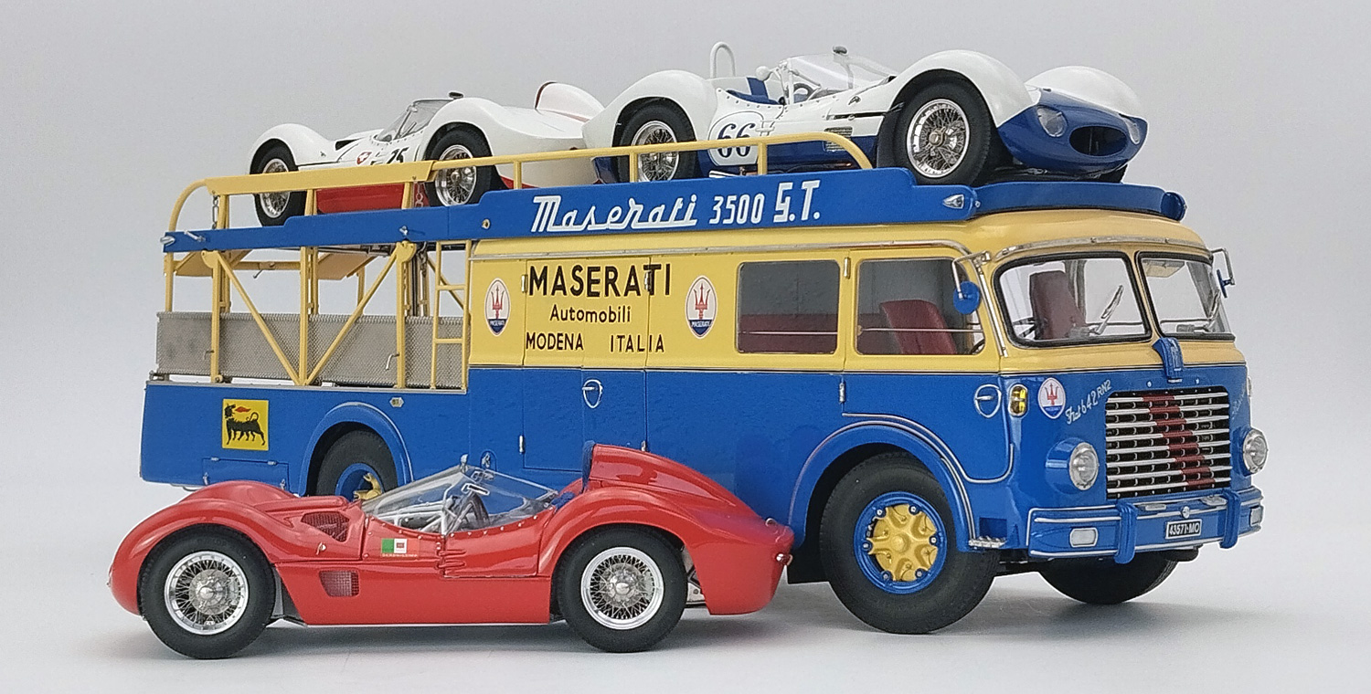 CMC Fiat 642RN2 Bartoletti Racing Transporter Maseratti 1957 1/18 - obrazek 6