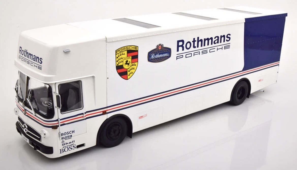 CMR Mercedes O317 Transporter Porsche Rothmans 1/18 czytaj opis