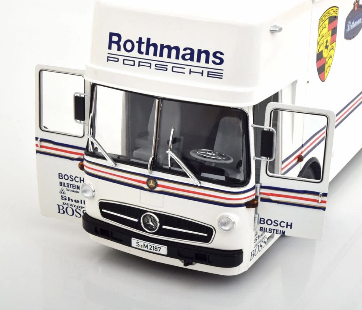 CMR Mercedes O317 Transporter Porsche Rothmans 1/18 czytaj opis - obrazek 8
