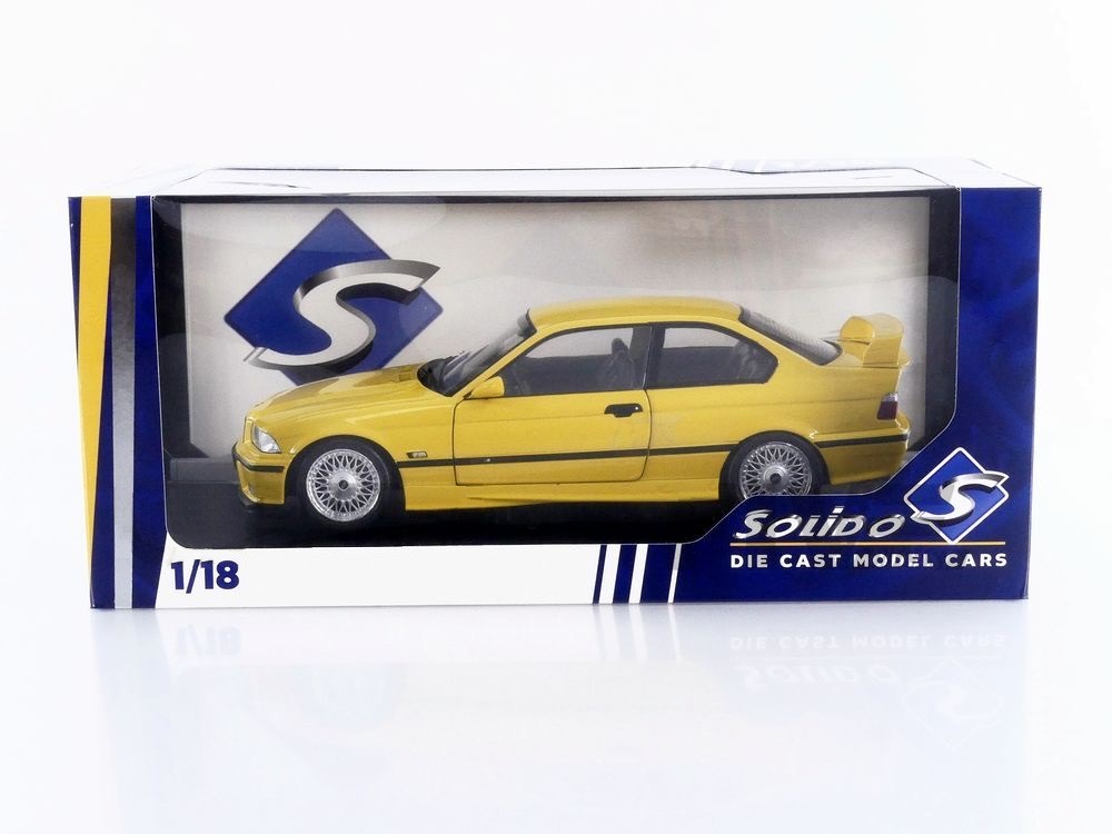 Solido BMW M3 (E36) Coupe Solido Works 1991 Dakar Yellow 1/18 - obrazek 5