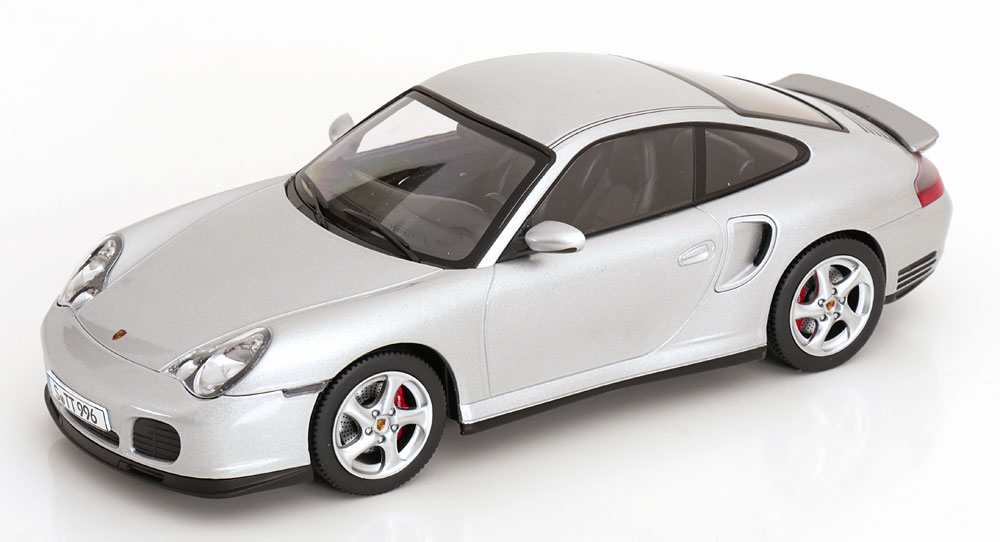 KK Scale Porsche 911 (996) Turbo Silver 1/18