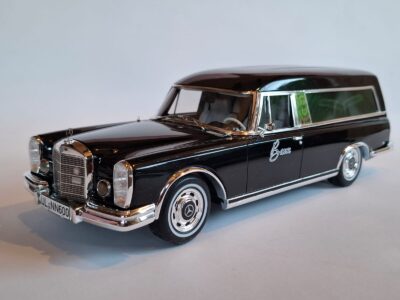 BoS Models Mercedes 600 W100 karawan pogrzebowy skala 1/18