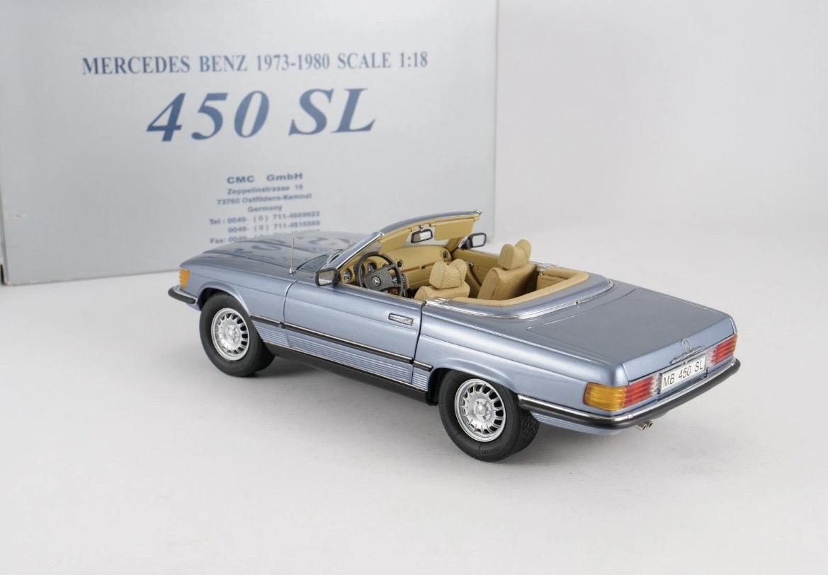 Rarytas CMC Mercedes 450SL R107 skala 1/18 - obrazek 5